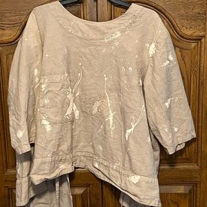Fabulous Magnolia Pearl “Paint Spattered” Smock
